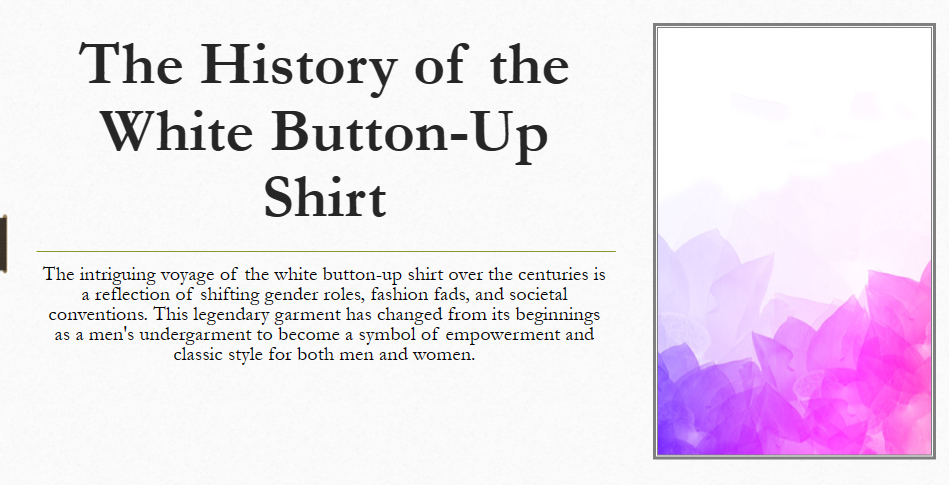 The Women's White Button-Up Shirts 